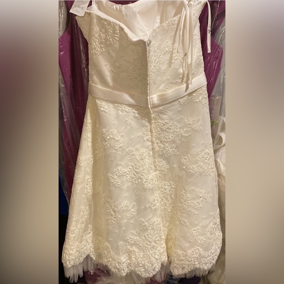 Impression Bridal Ivory short a-line wedding gown - Picture 6 of 9